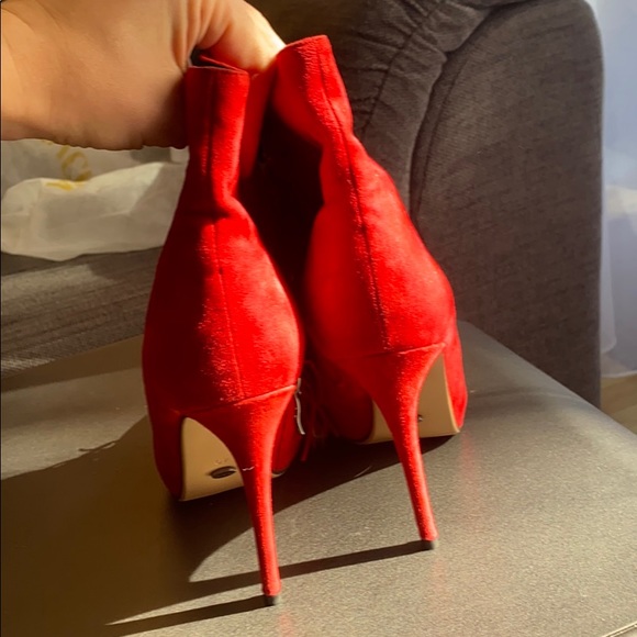 Red leather amazing heels